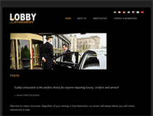 Tablet Screenshot of lobbylimousiner.se